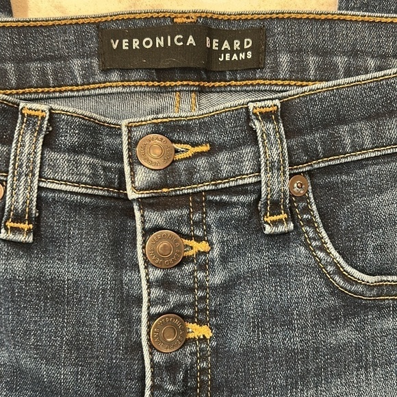 Veronica Beard Debbie Skinny Tux Stripe Jean Size 30 - Picture 11 of 17
